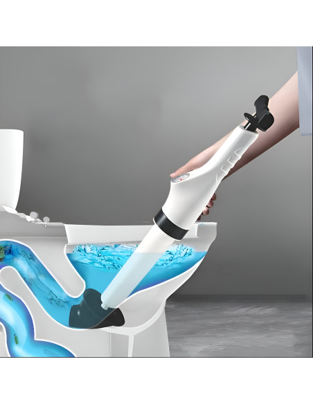Déboucheur de lavabo Manomètre de pression Piston gonfleur évacuation WC lavabo
