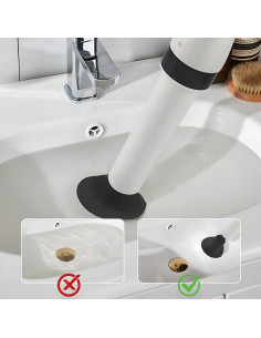 Déboucheur de lavabo Manomètre de pression Piston... 2