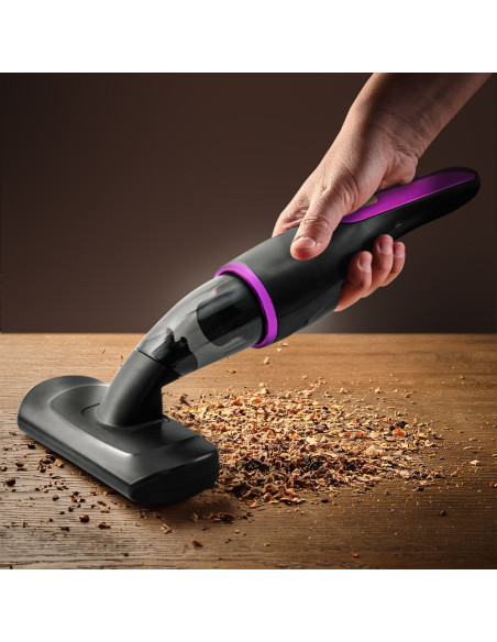 Aspirateur sans fil 100W, aspirateur à miettes pour voiture, balai HEPA