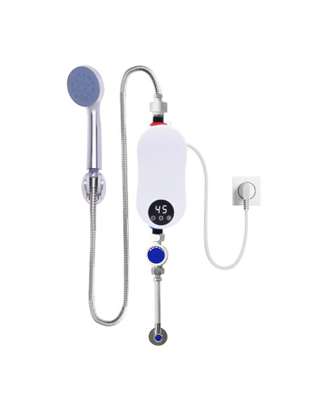 Chauffe-eau instantané électrique 3500W avec mélangeur et thermostat