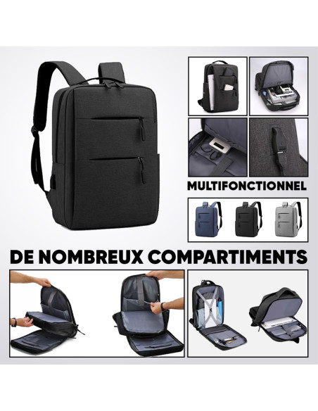 Sac à dos cabine avec USB, pour PC, avion, bagage à main