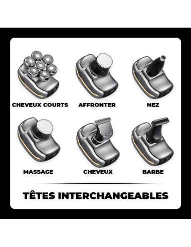 Rasoir Électrique Homme 5 en 1 Étanche,...