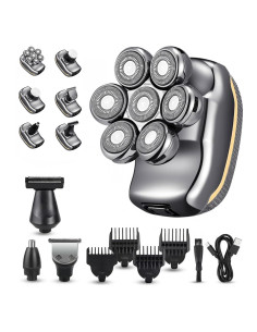 Rasoir Électrique Homme 5 en 1 Étanche, Rechargeable,...