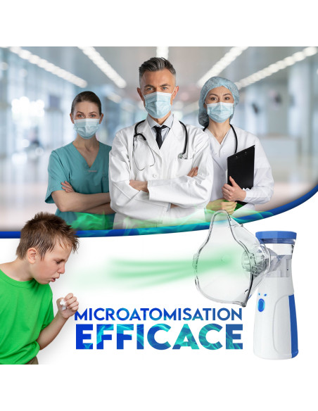 Aérosol Portable Silencieux Rechargeable à Ultrasons avec Masques