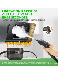 Nettoyeur à Vapeur Portable 1600ml Haute Pression Pour... 2