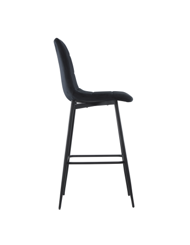 Lot 2 tabourets velours VELVETTE, structure...