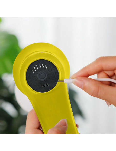 Masseur Corporel Électrique Rechargeable avec 4 Têtes et Vibration Réglable