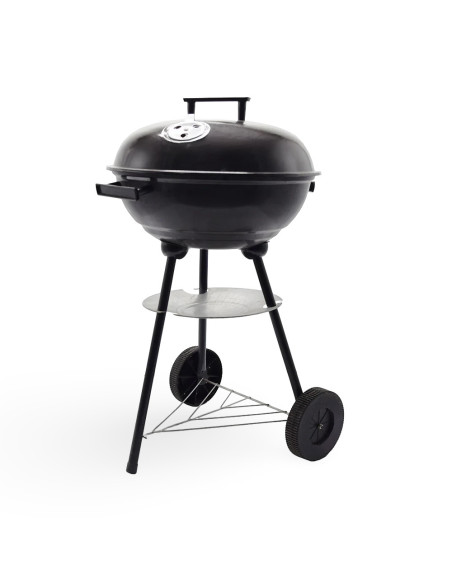 Barbecue Rond Enrico Coveri BBQ Charbon Couvercle Structure en Métal