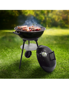 Barbecue Rond Enrico Coveri BBQ Charbon Couvercle... 2