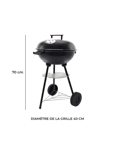 Barbecue Rond Enrico Coveri BBQ Charbon...