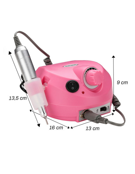 Fraise à Ongles Pro 35 000 Tr/min, Pédale, 5 Embouts, Vitesse Réglable