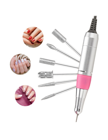 Fraise à Ongles Pro 35 000 Tr/min, Pédale, 5...