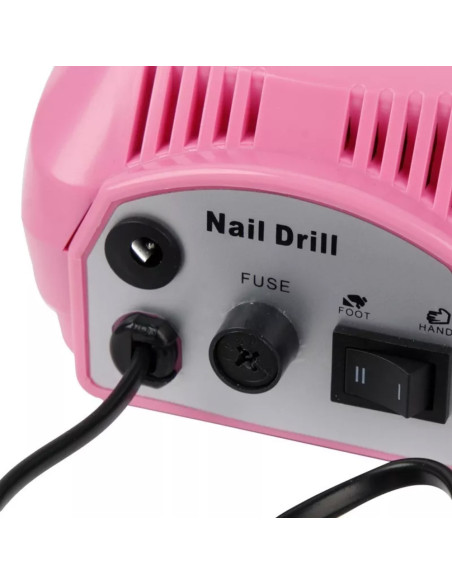 Fraise à Ongles Pro 35 000 Tr/min, Pédale, 5 Embouts, Vitesse Réglable