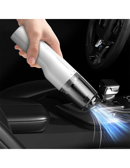 Mini Aspirateur Souffleur 2 en 1, Rechargeable, avec Filtre HEPA