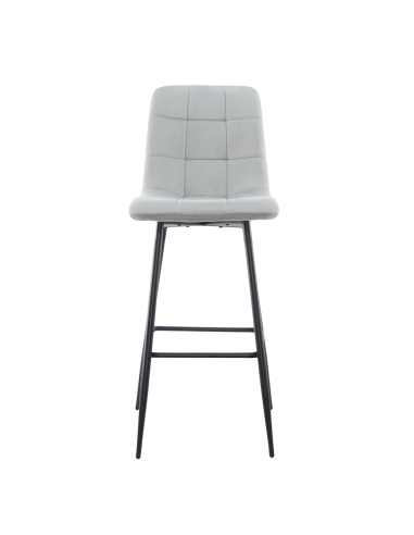 Set 4 tabourets velours VELVETTE, dossier,...