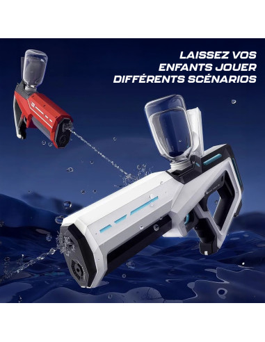 Pistolet à eau électrique automatique, batterie...