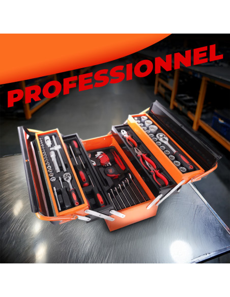 Mallette à Outils Portable – Coffret avec 168 Outils de Bricolage