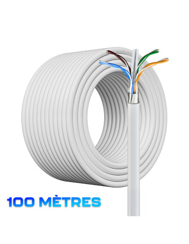 Câble Ethernet 100m CAT6 FTP Câble Réseau LAN...