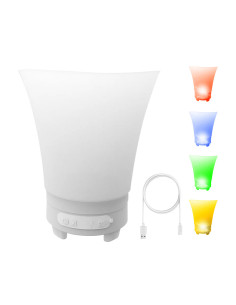 Seau à glace 7L porte-bouteilles RGB Bluetooth rechargeable.