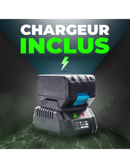 Perforateur visseuse 48V double batterie avec mallette et accessoires