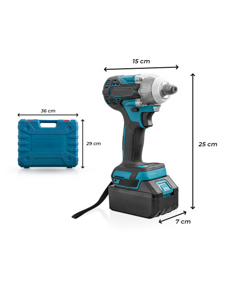 Perforateur visseuse 48V double batterie avec mallette et accessoires