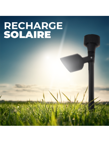 2 pcs Lampe solaire rechargeable 37 cm pour...