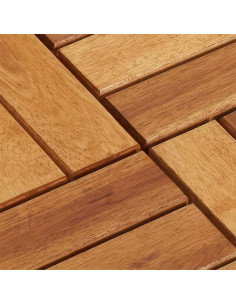 Pack 6 carreaux en bois d'acacia effet bois revêtement... 2
