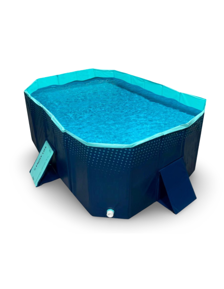 Piscine rigide pliable non gonflable en PVC capacité 330L pour enfants et chiens