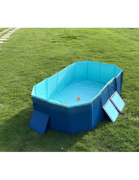 Piscine rigide pliable non gonflable en PVC capacité 330L pour enfants et chiens