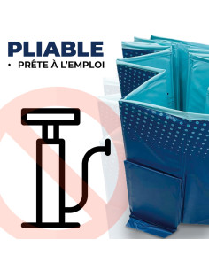 Piscine rigide pliable non gonflable en PVC capacité 330L... 2