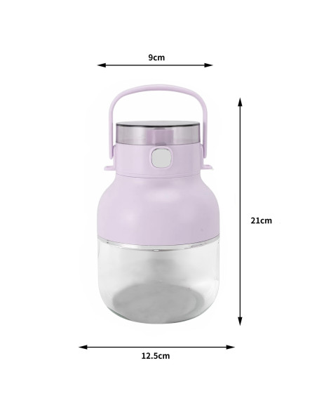 Mixeur blender électrique rechargeable portable 500 ml sans fil avec paille