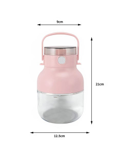 Mixeur blender électrique rechargeable portable 500 ml sans fil avec paille