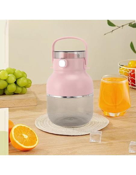 Mixeur blender électrique rechargeable portable 500 ml sans fil avec paille