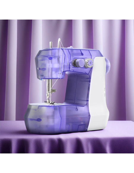 Mini Machine à Coudre Électrique Portable à Pédale, 7.2W, Double Vitesse