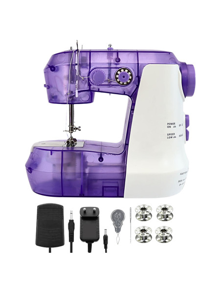 Mini Machine à Coudre Électrique Portable à Pédale, 7.2W, Double Vitesse