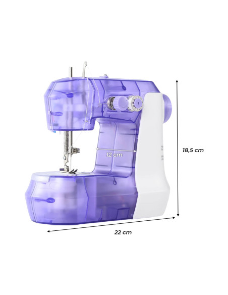 Mini Machine à Coudre Électrique Portable à Pédale, 7.2W, Double Vitesse