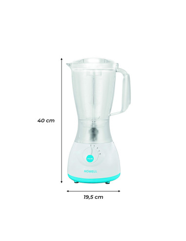 Mixeur avec Verseuse HOWELL 350W Capacité 1.5L...