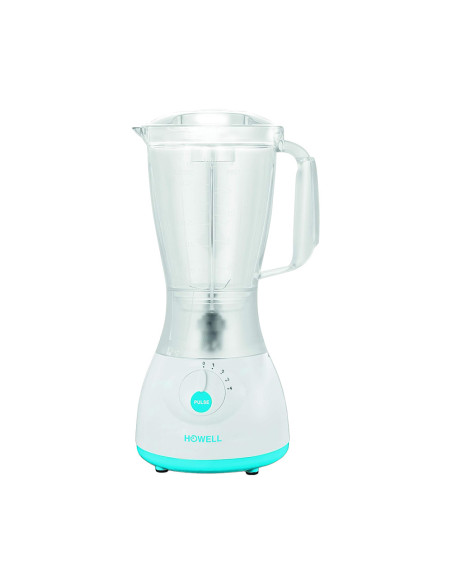 Mixeur avec Verseuse HOWELL 350W Capacité 1.5L 4 Vitesses et Lames en Acier
