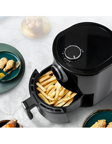 Friteuse à Air 1000W Capacité 4.5L avec Panier...