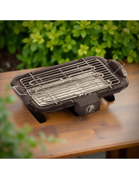 Barbecue Électrique de Table 2200W BBQ Portable Grille Température Réglable