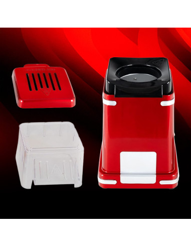 Machine à Popcorn 1200W à Air Chaud Rouge avec...