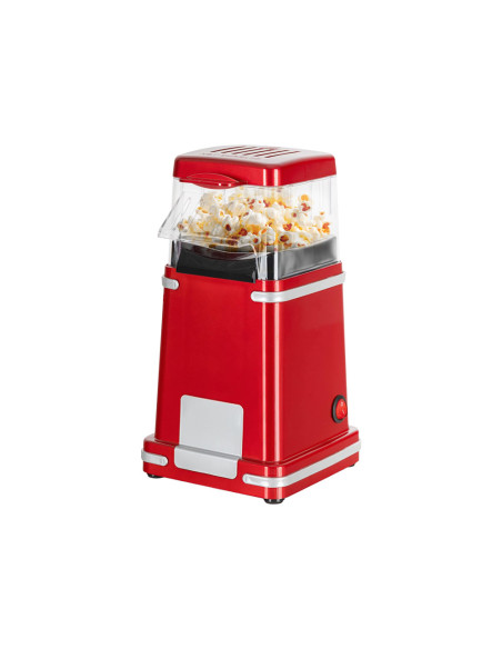 Machine à Popcorn 1200W à Air Chaud Rouge avec Doseur Popcorn en 3 Minutes