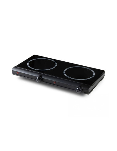Plaque Électrique Infrarouge Vitrocéramique 2400W: Double Plaque