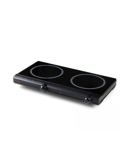 Plaque Électrique Infrarouge Vitrocéramique 2400W: Double Plaque