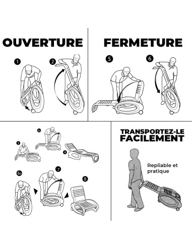 Chaise Longue GRANDSOLEIL Verte : Jardin,...