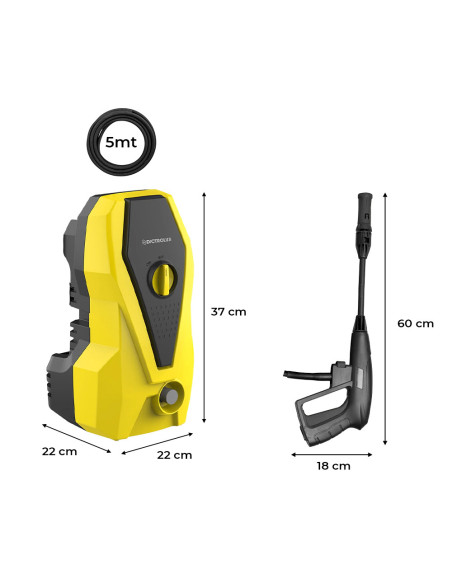 Nettoyeur Haute Pression Eau Froide Dictrolux 1400W 110bar Compact.