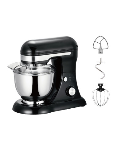 Robot Pâtissier Planétaire 600W, Bol 5L, Batteur avec Accessoires.