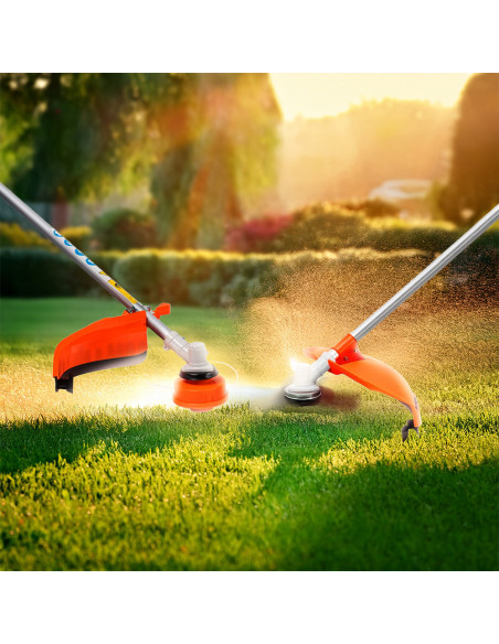 Débroussailleuse à Dos Thermique 52cc, Tronçonneuse à Essence 2 Temps de Jardin.