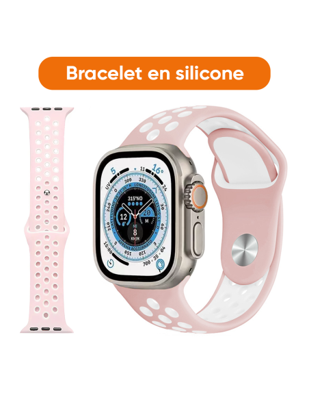 Smartwatch Ultra 49mm, 7 cinturini, notifiche, chiamate e app per iOS e Android