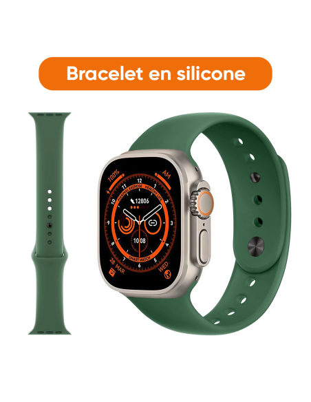 Smartwatch Ultra 49mm, 7 cinturini, notifiche, chiamate e app per iOS e Android